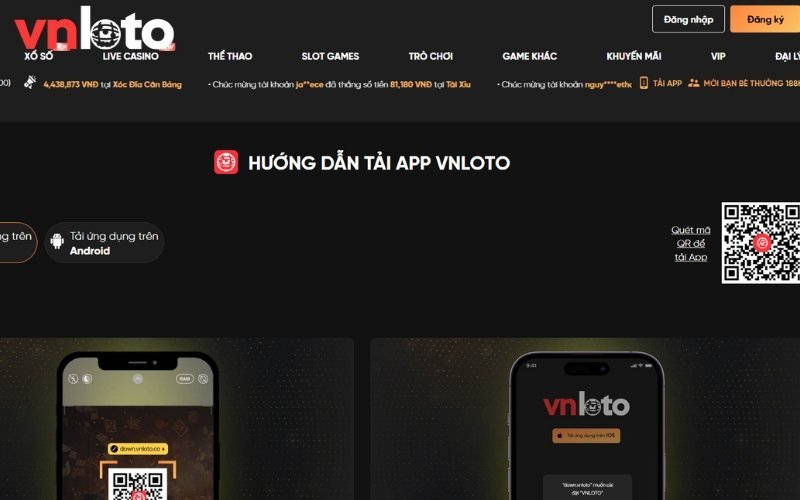 Các bước tải bầu cua cho iphone từ nhà cái VNloto